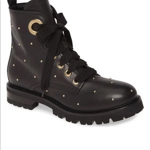 AGL Studded combat boot size 10